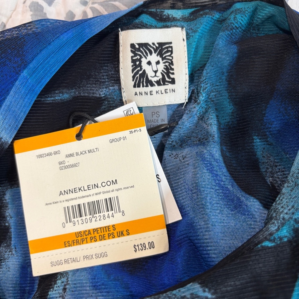 Anne Klein Women's Printed Handkerchief-Hem Dress | NWT | Size SP - Picture 5 of 6